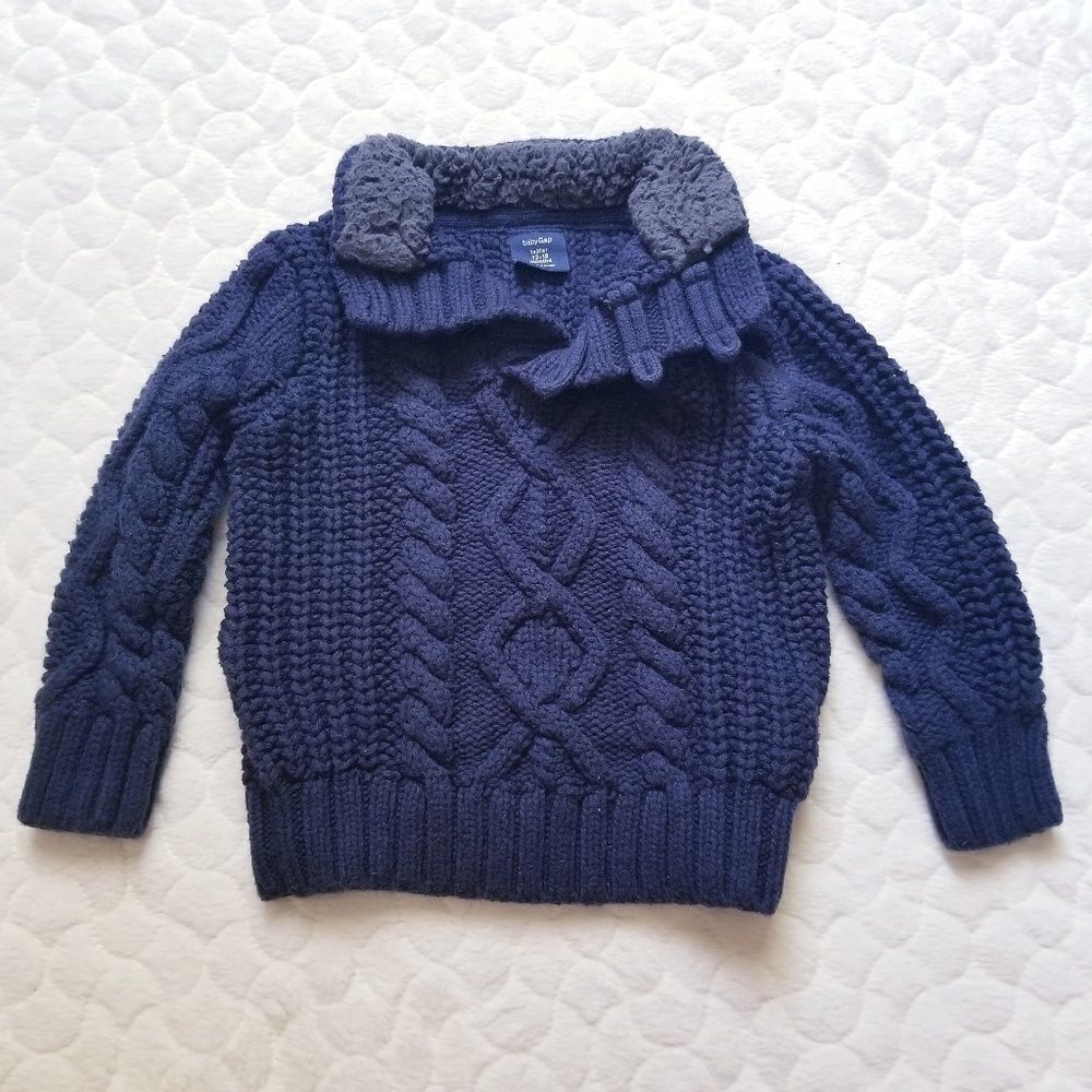 Baby Gap sweater knit jumper chunky thick warm 12